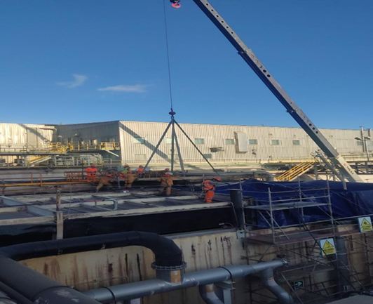 Fabricación y Montaje de 02 Techos de los Tanques 14 y 15 de Acido Sulfúrico – Planta Lesl