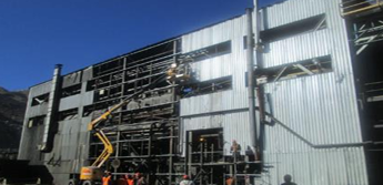 Reemplazo de Cobertura y Estructuras Metálicas y Paredes de la Planta Molibdeno
