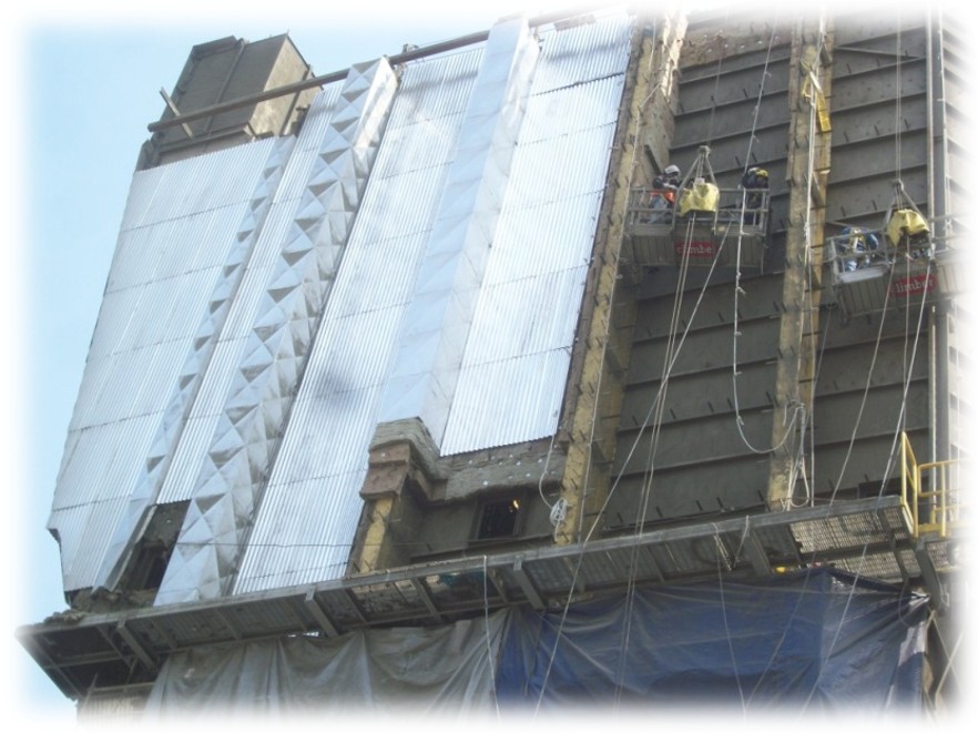 Aislamiento termico a precipitador electroestatico, chimenea y ducto de gases